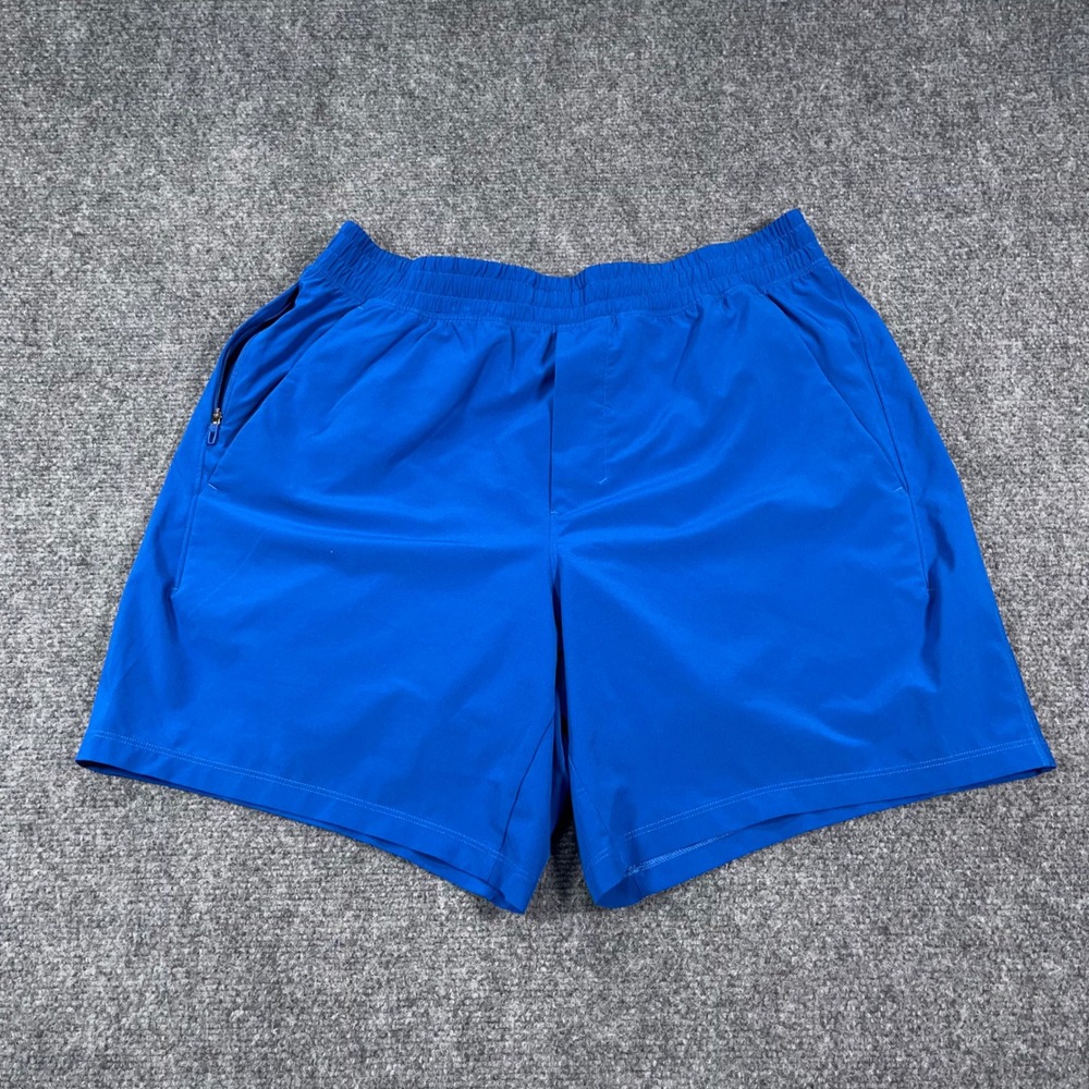 Lululemon Pace Breaker Athletic Shorts Mens Large 6 Inch Inseam Blue LM7B24S